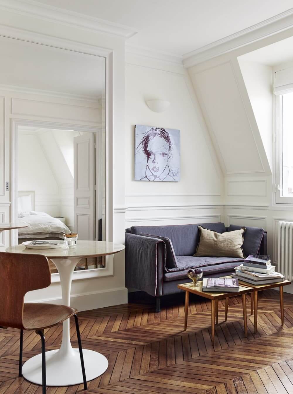 small-paris-apartment-large-mirror-parisian-decor-nordroom