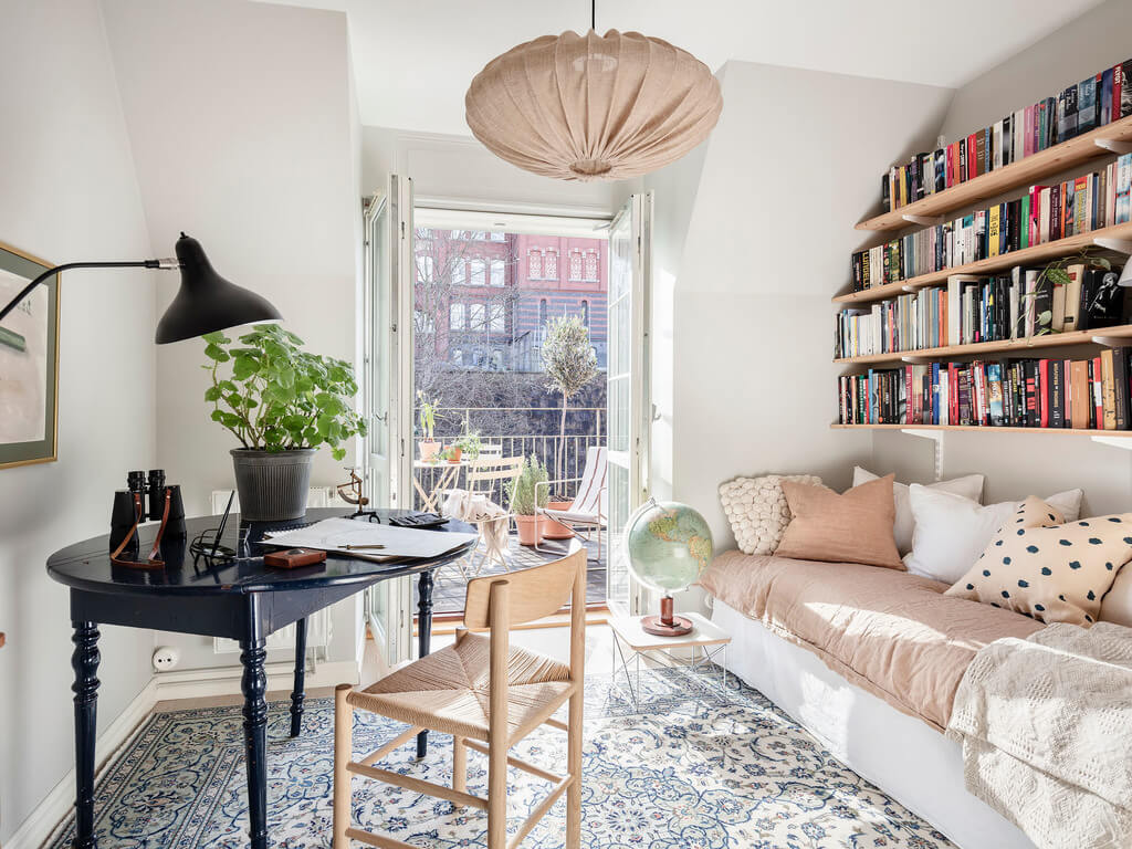 bedroom-home-office-round-desk-shelves-nordic-nordroom