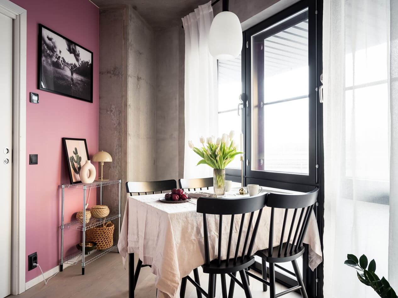 dining-area-industrial-apartment-pink-wall-nordroom