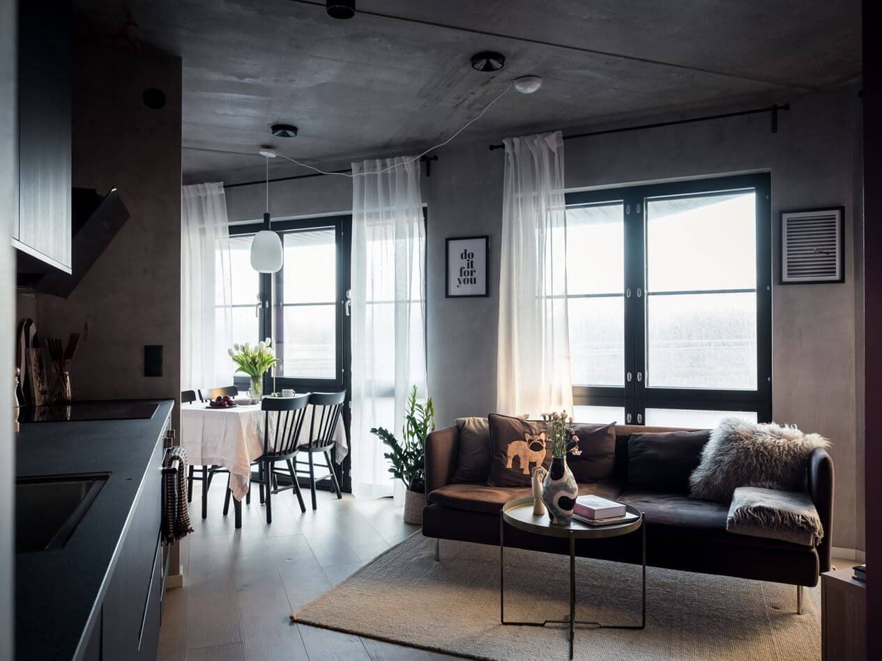 living-room-oak-floor-concrete-walls-small-apartment-nordroom