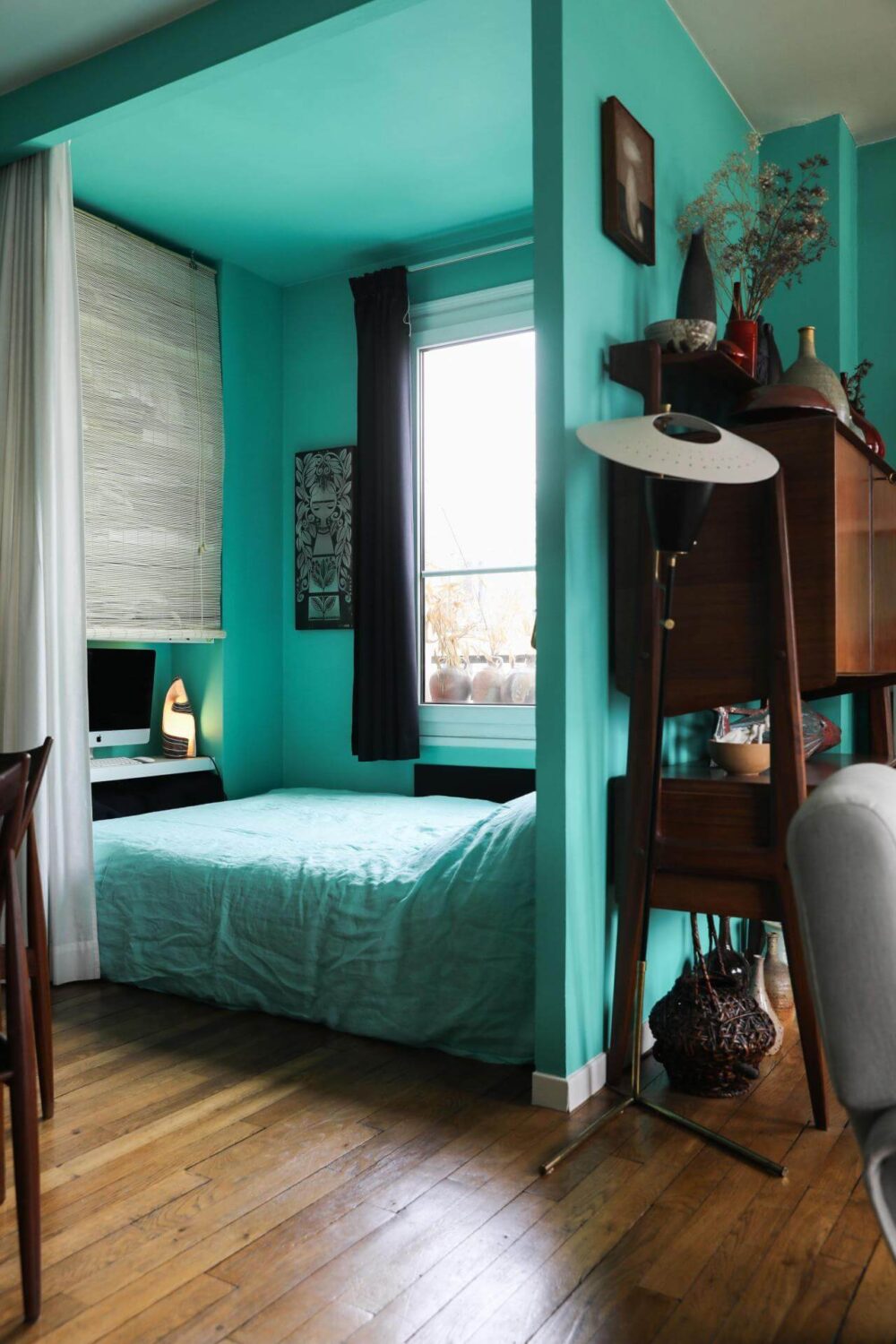 small bedroom green sponge benjamin moore nordroom Best Paint Colors for a Colorful Small Bedroom