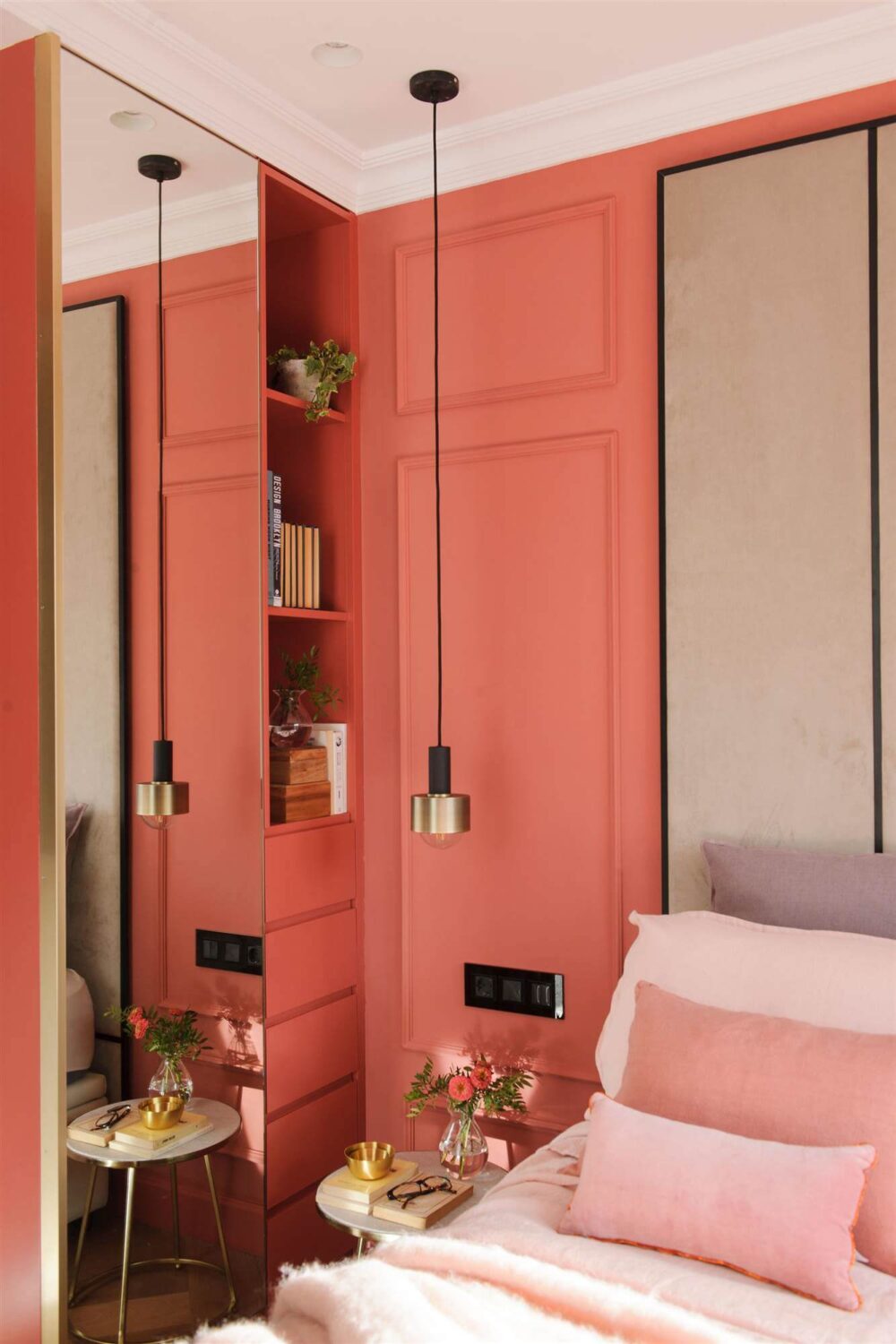 small coral bedroom paint colors nordroom Best Paint Colors for a Colorful Small Bedroom