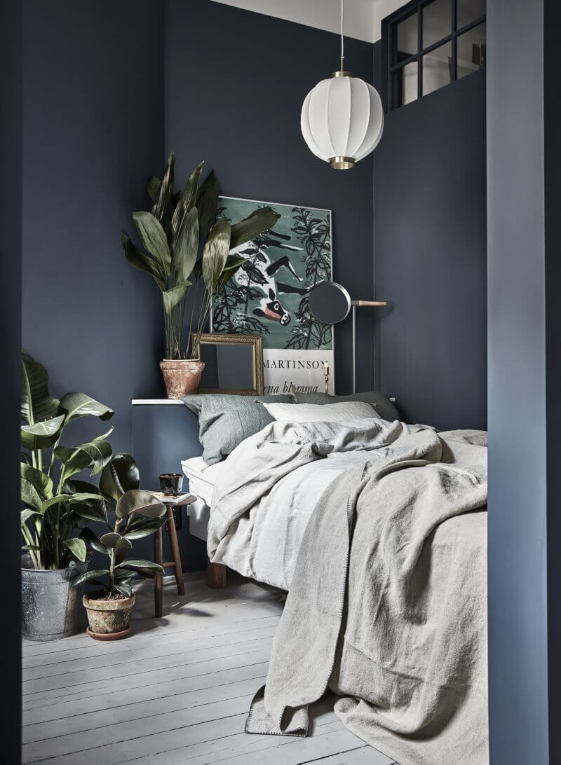 small-dark-blue-bedroom-plants-nordroom