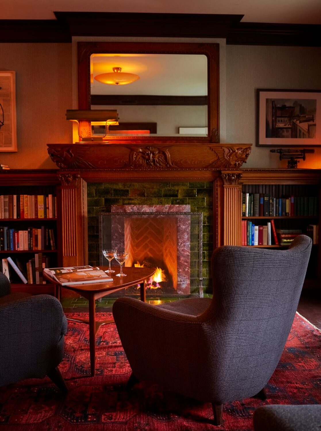 the-writer-sitting-room-fireplace-the-maker-hotel-hudson-nordroom