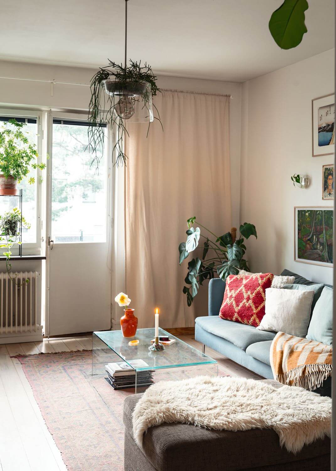 A Small Light Apartment with Plants The Nordroom