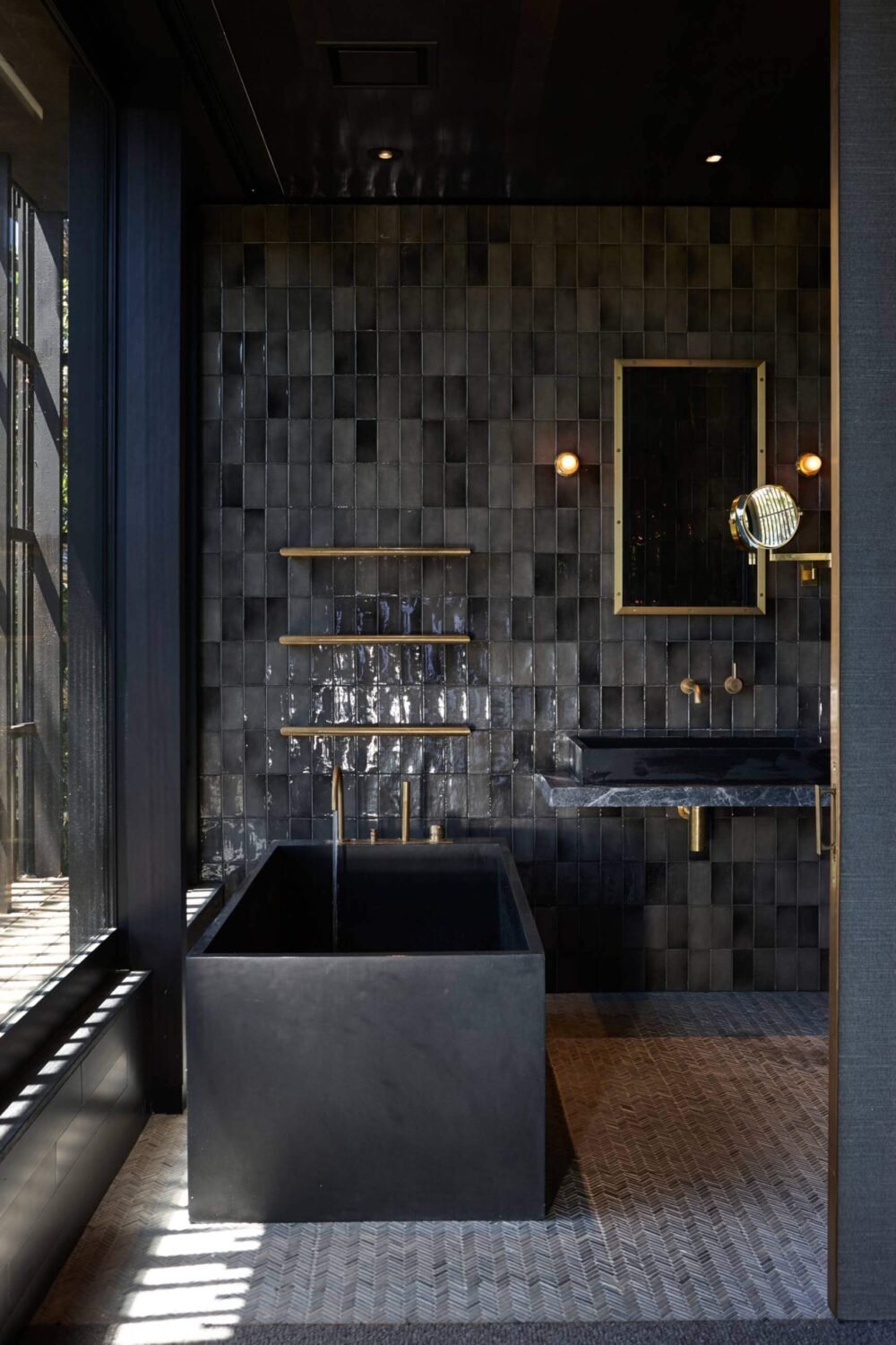 15 Dark, Dramatic Black Bathrooms Sure to Inspire