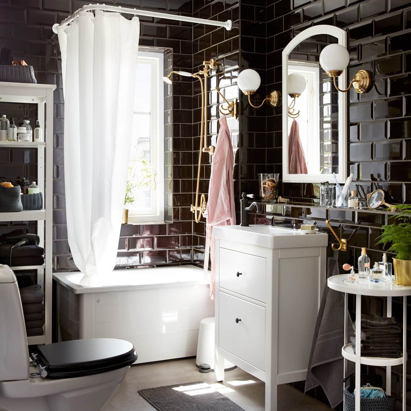 ikea-bathroom-glossy-black-tiles-nordroom