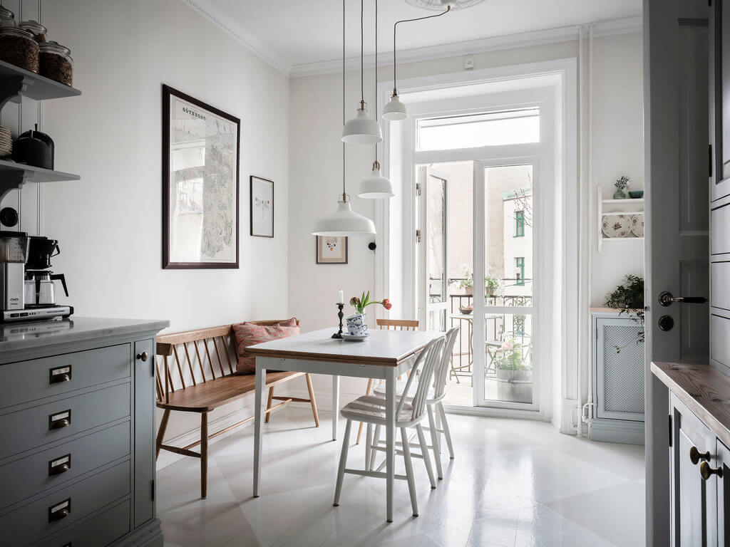 kitchen-dining-area-balcony-painted-wooden-floor-nordroom