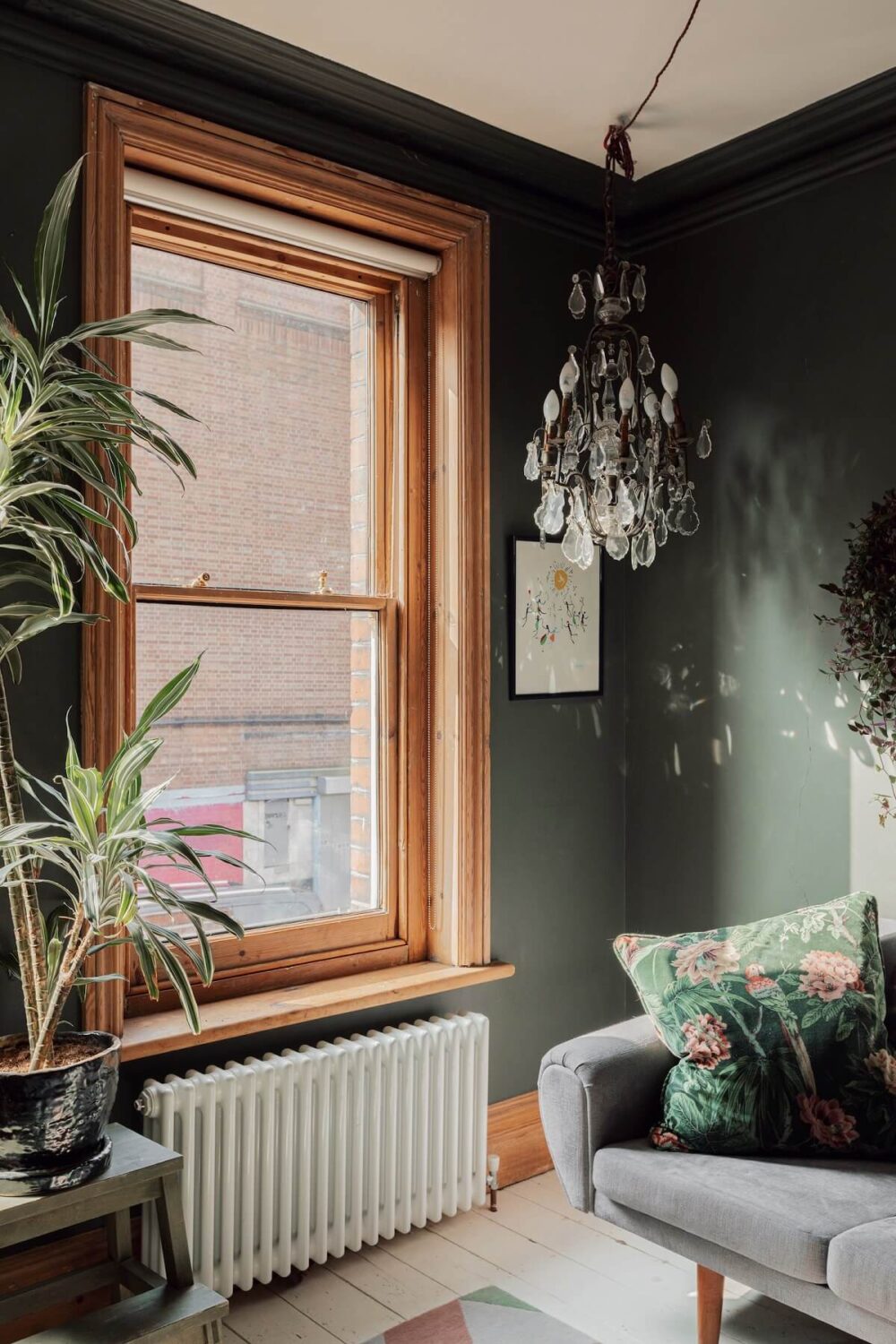 stripped-wooden-window-frames-dark-green-sitting-room-london-flat-nordroom