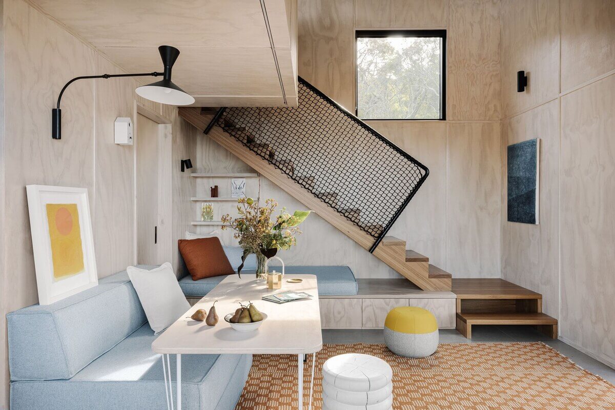 plywood-sitting-room-airbnb-australia-nordroom
