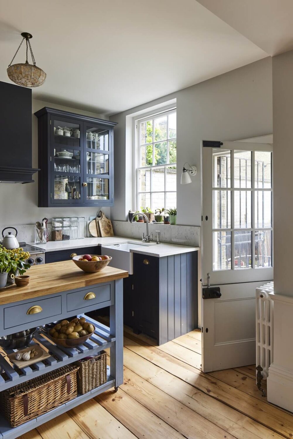 blue-kitchen-cabinets-wooden-floor-nordroom