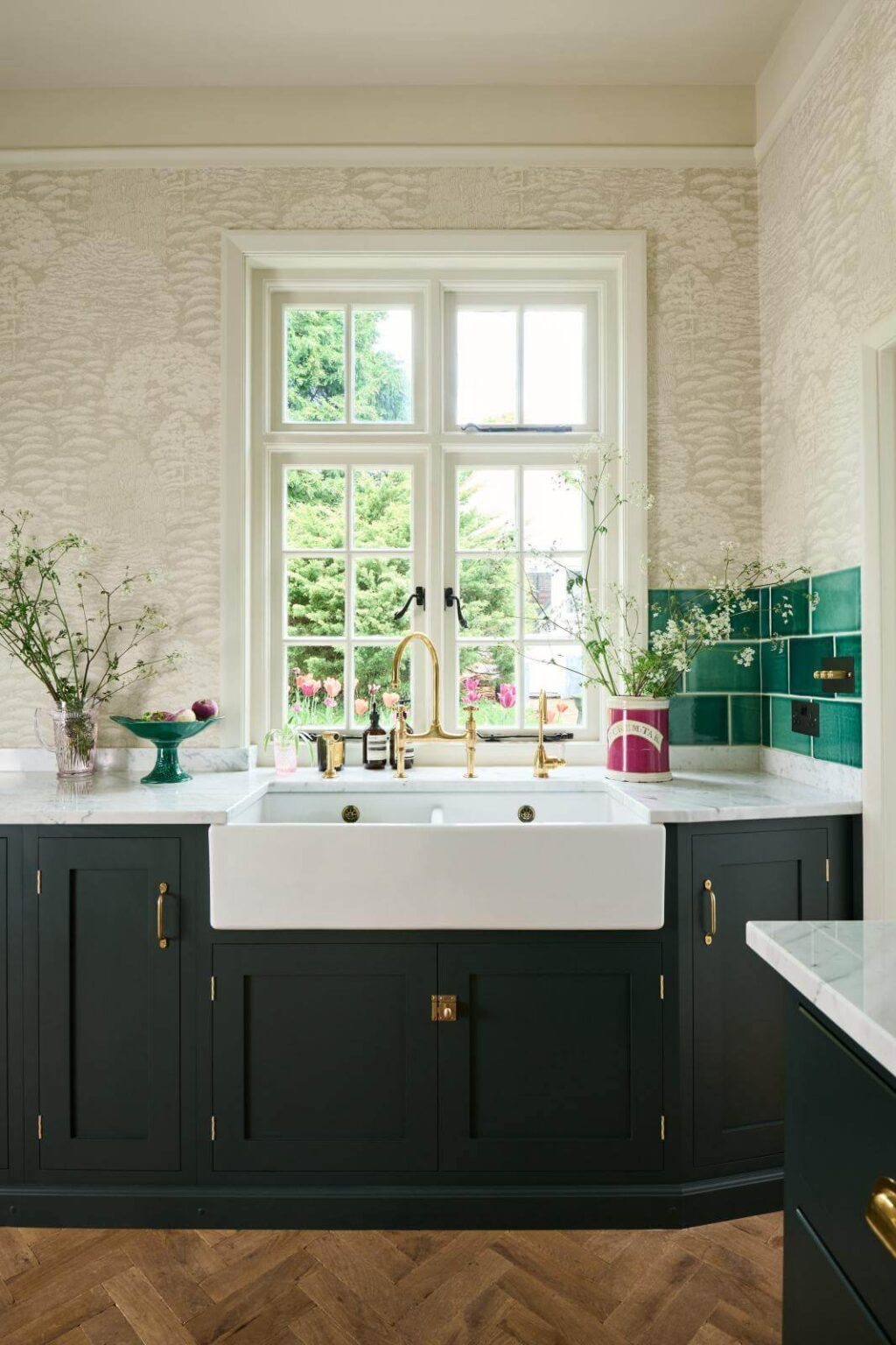 Zoe Ball's Dark Green deVOL Shaker Kitchen - The Nordroom