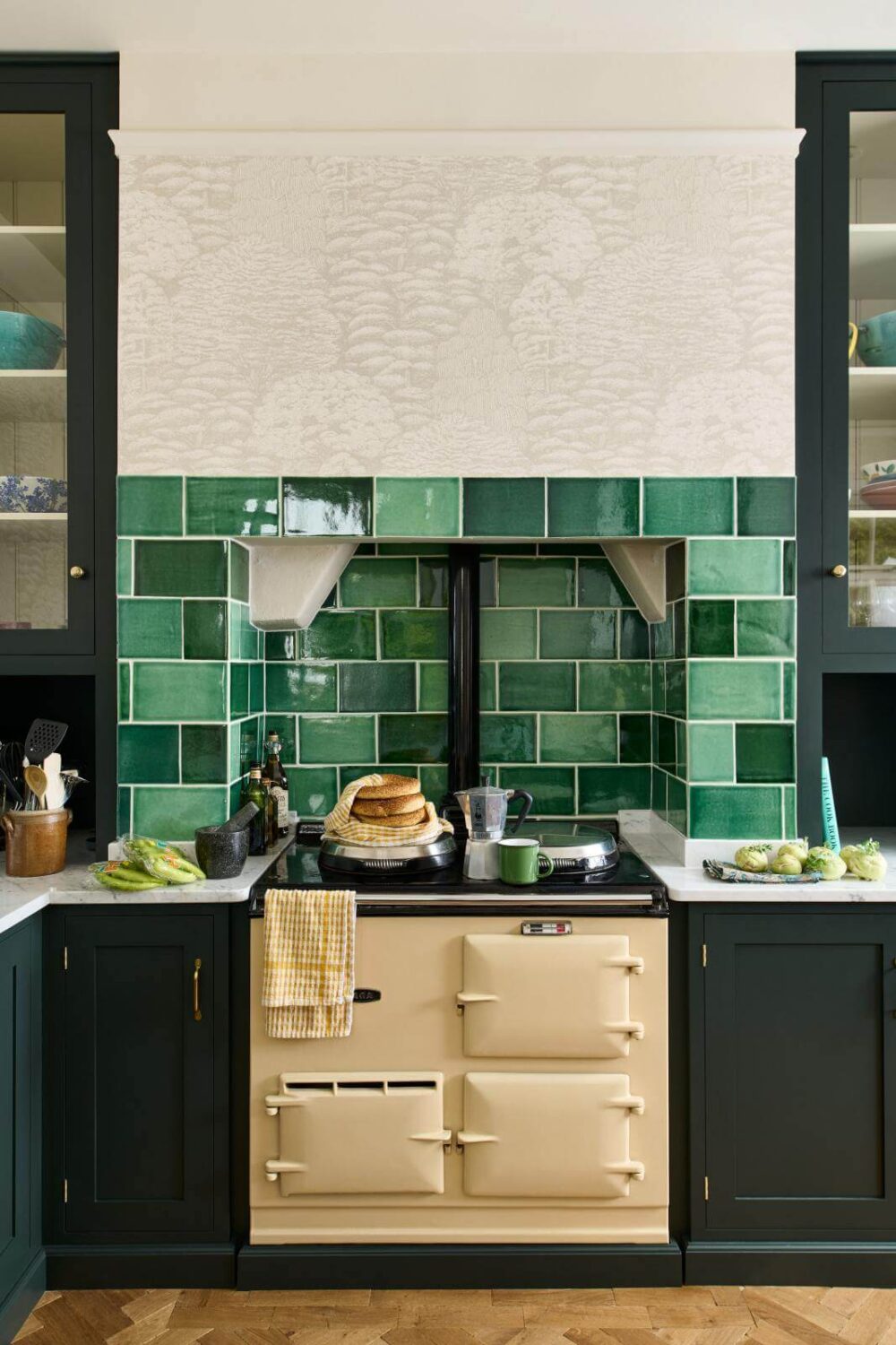 devol-shaker-kitchen-green-tiles-dark-green-cabinets-nordroom