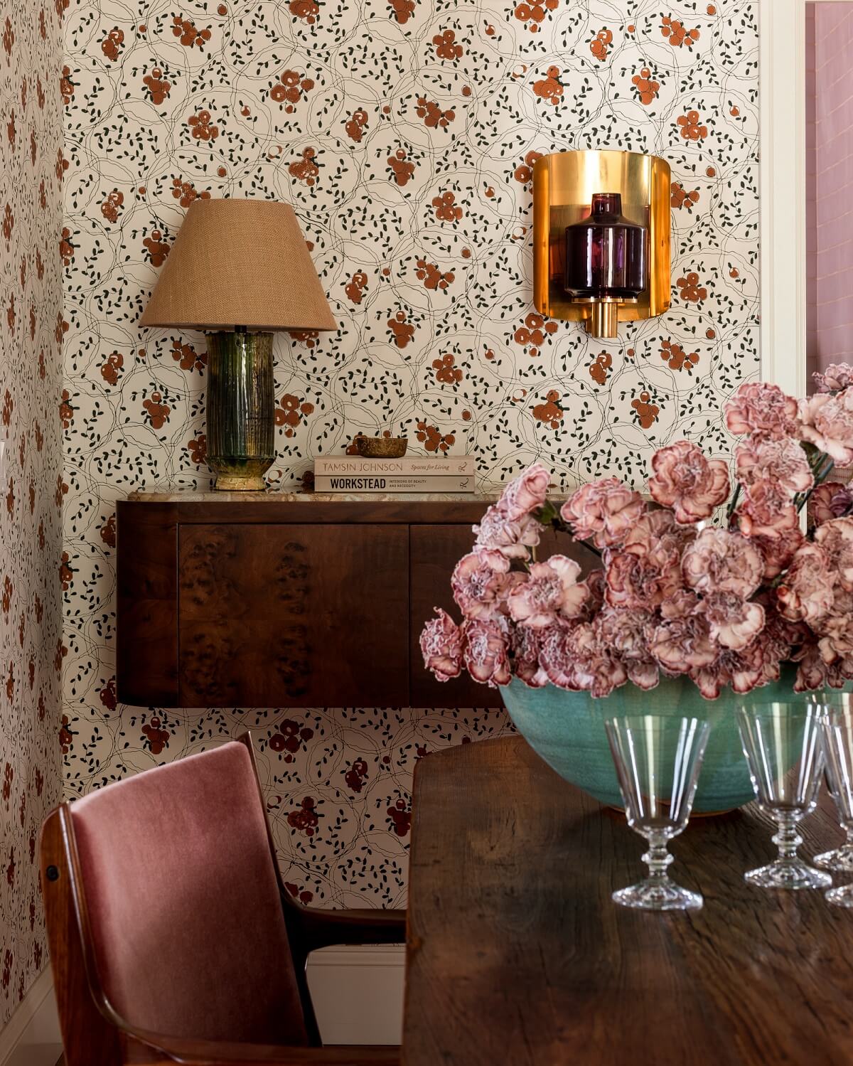 dining-room-detail-wall-cabinet-floral-wallpaper-nordroom