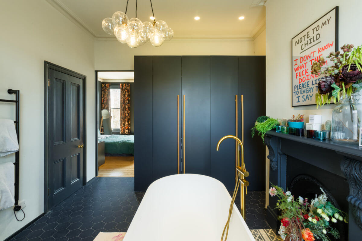 freestanding-bath-blue-bathroom-black-hexagon-floor-tiles-nordroom
