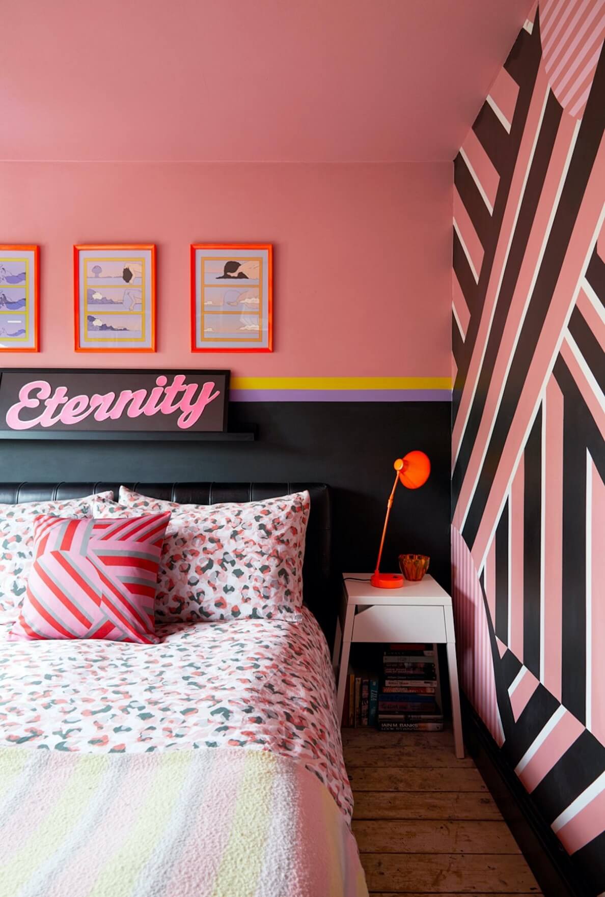A Quirky London Home Decorated with Neon Colors