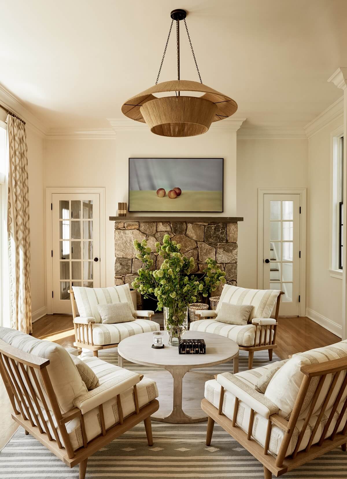 A Bedford Colonial Decorated in Warm Neutrals
