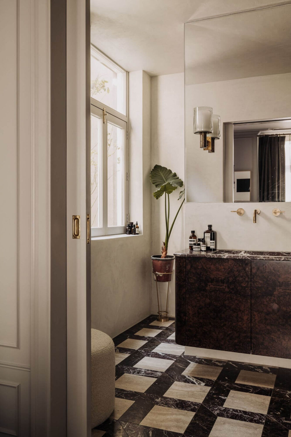 bathroom-custom-marble-mosaic-floor-tiles-burlwood-marble-vanity-nordroom