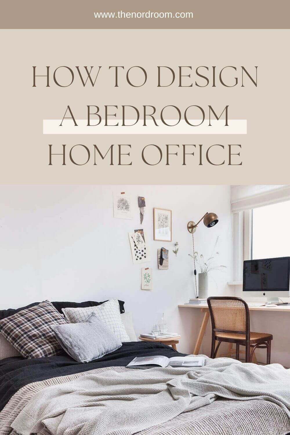 design bedroom home office nordroom How To Design A Stylish Bedroom Home Office