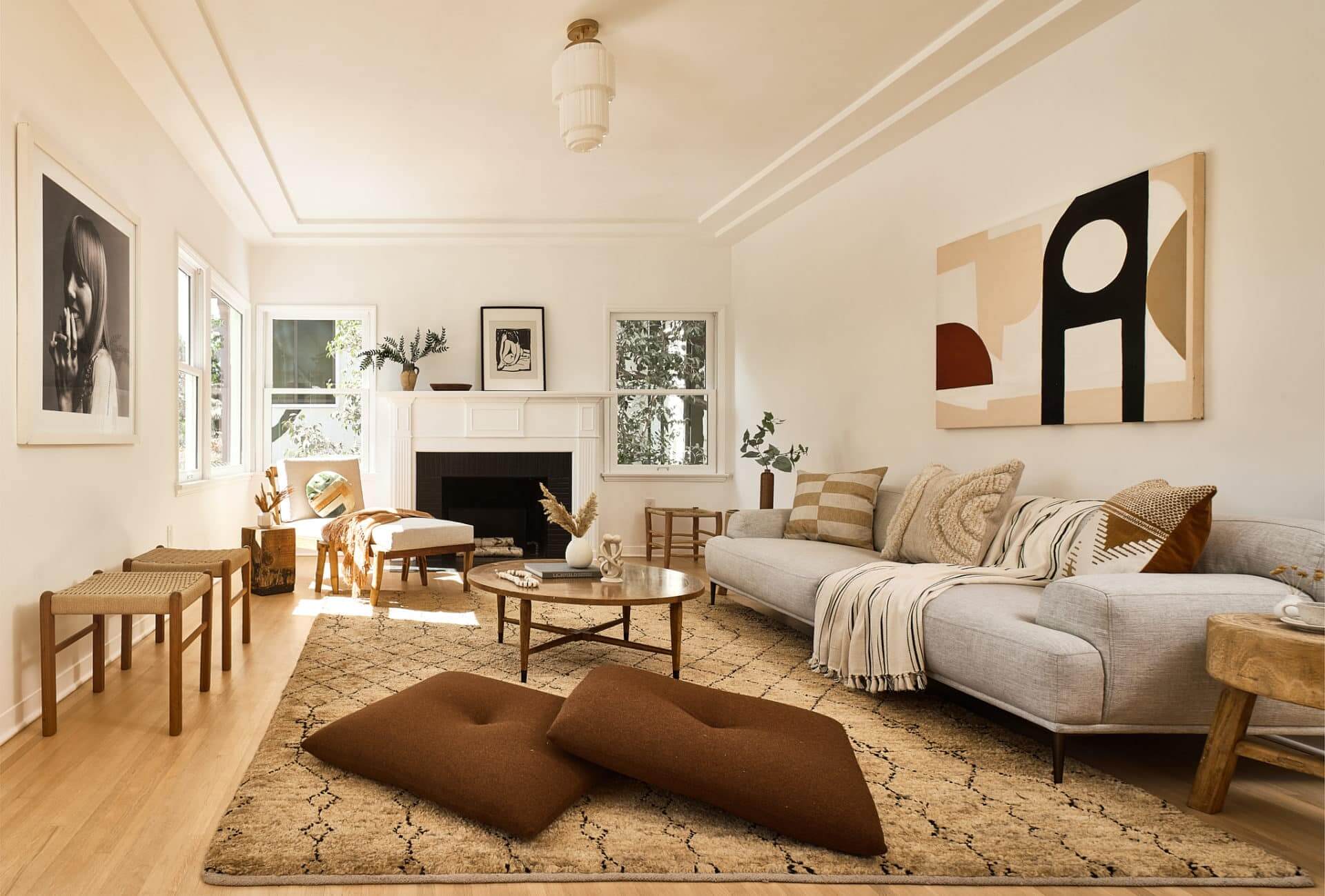 Warm Neutrals in a Lovely Home in Silver Lake, Los Angeles