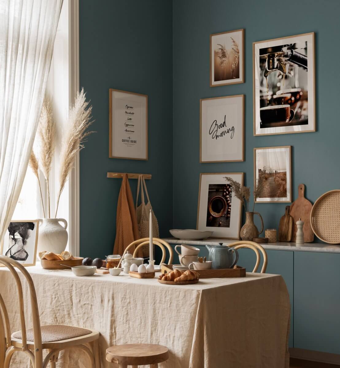 vining-ivy-teal-walls-cabinets-earthy-color-palette-nordroom