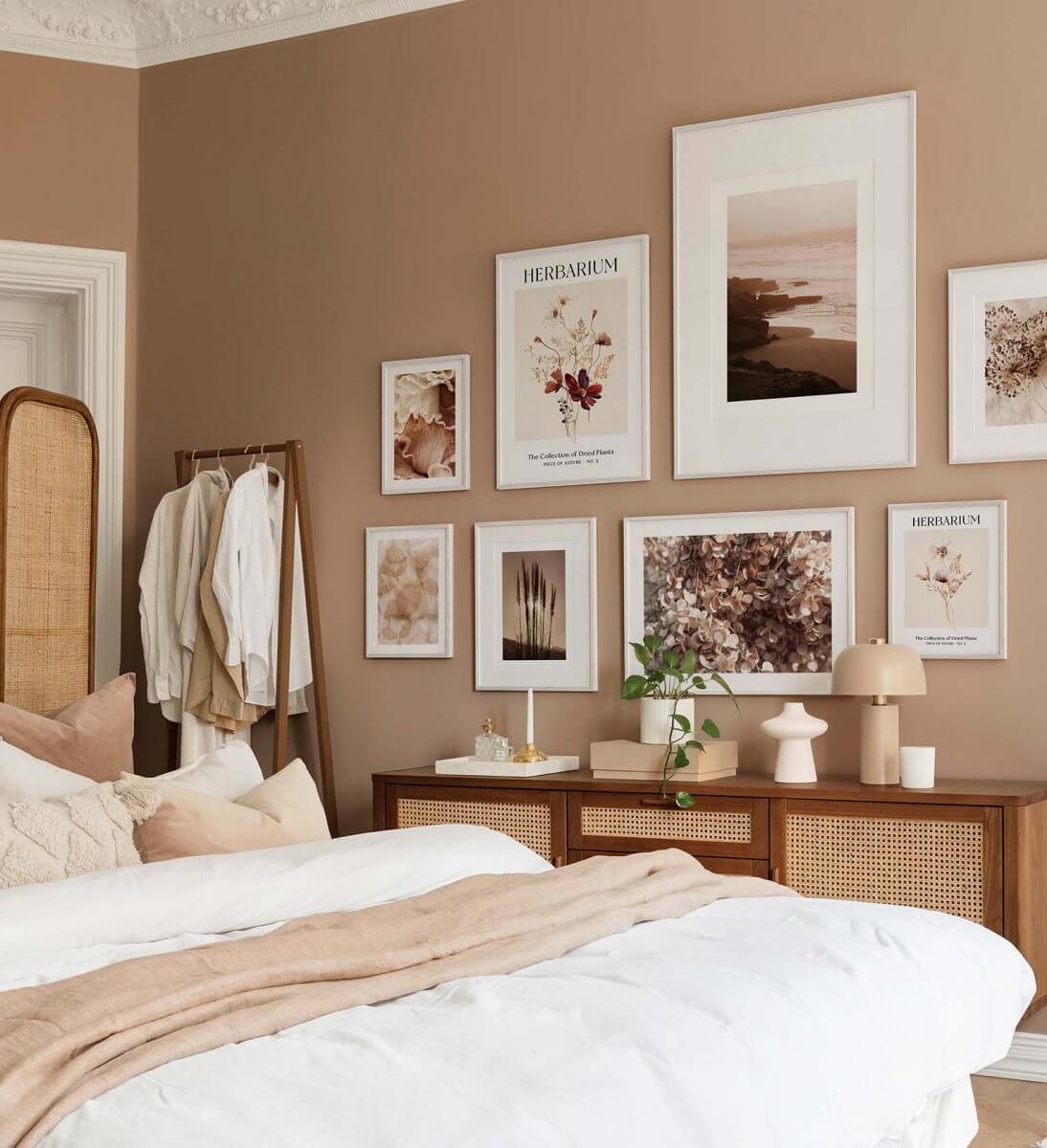 bedroom-earthy-pink-walls-gallery-wall-nordroom