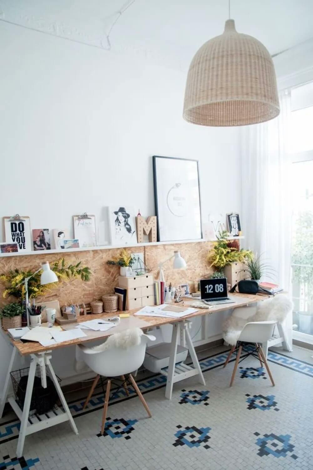 double-desk-plywood-table-top-mittback-trestle-shelf-nordroom