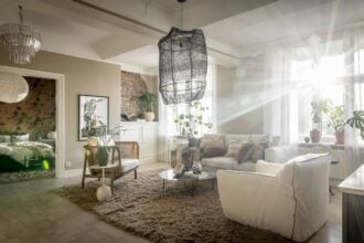 Magical Light in a Stylish Scandinavian Apartment - The Nordroom