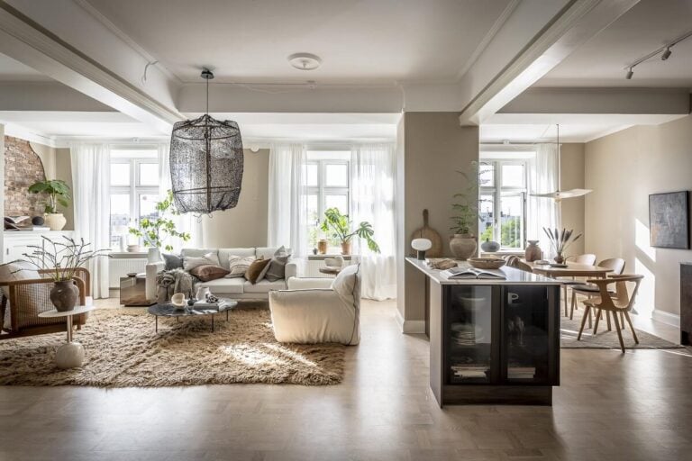 Image showcasing Magical Light in a Stylish Scandinavian Apartment - The Nordroom