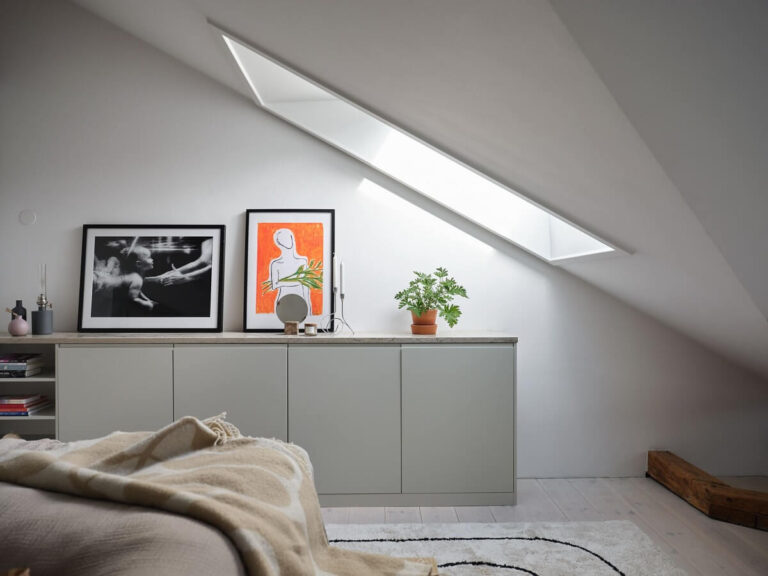 A Stylish Nordic Apartment with Attic Bedroom - The Nordroom - Nordic Apartment Design With High Ceilings
