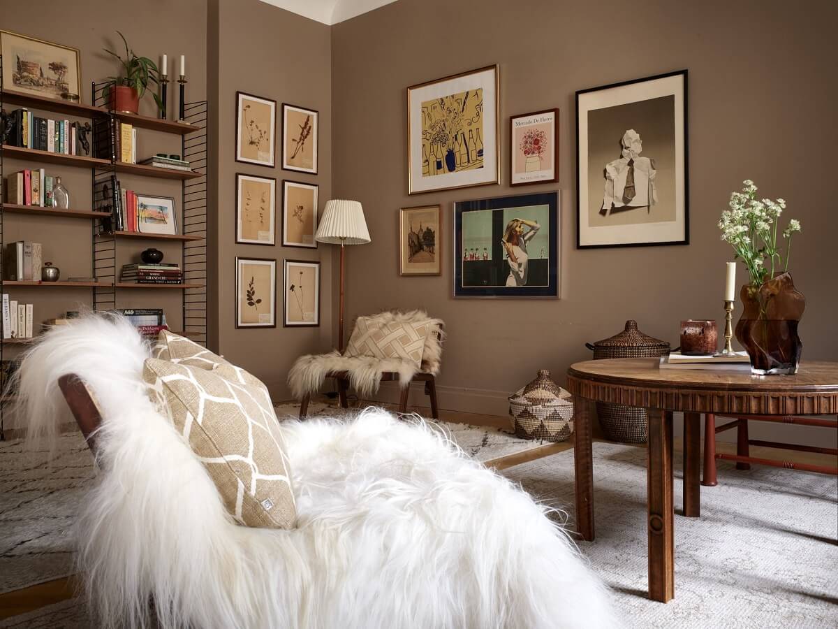 brown bedroom