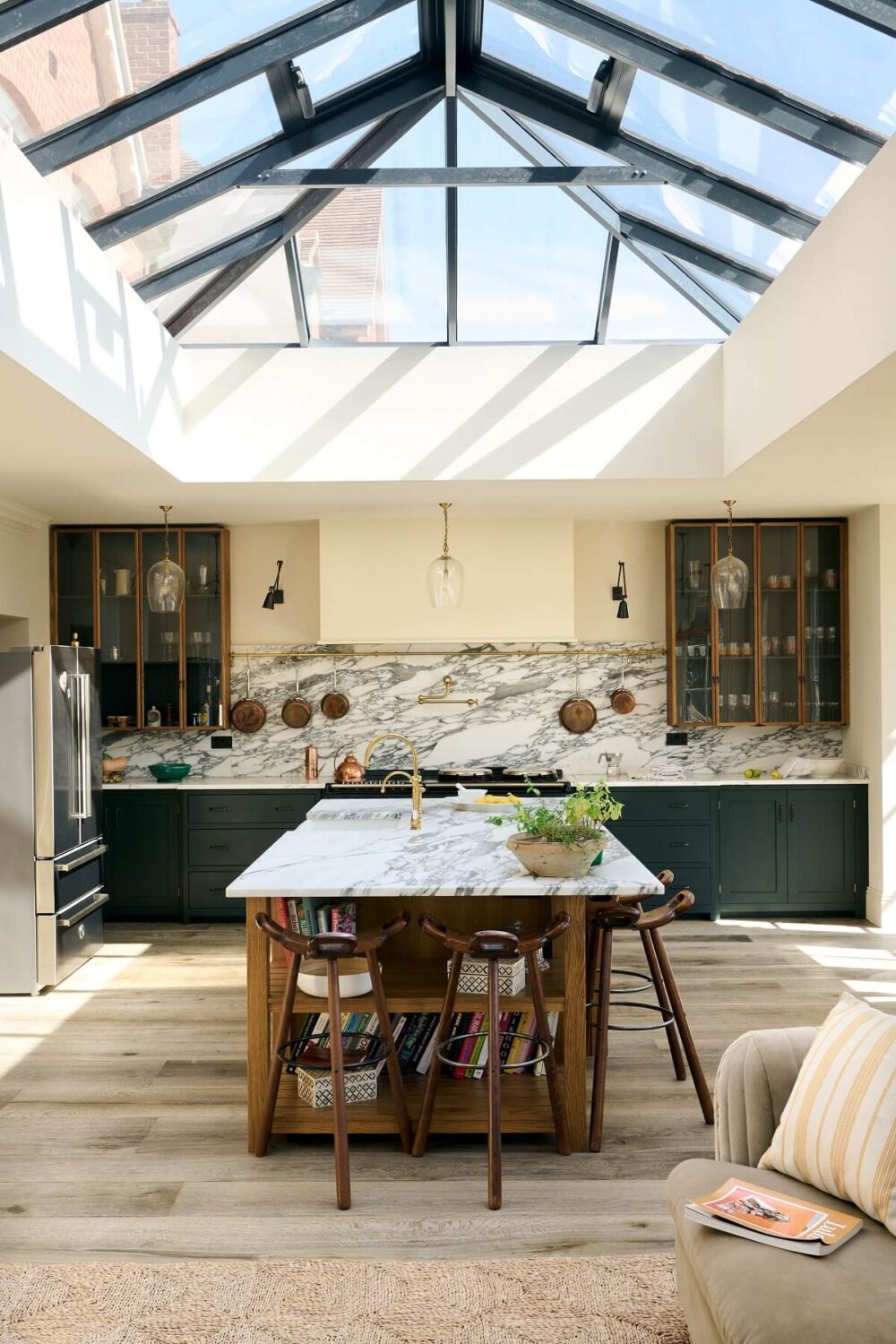 devol-kitchen-island-haberdasher-shaker-cabinets-skylight-nordroom