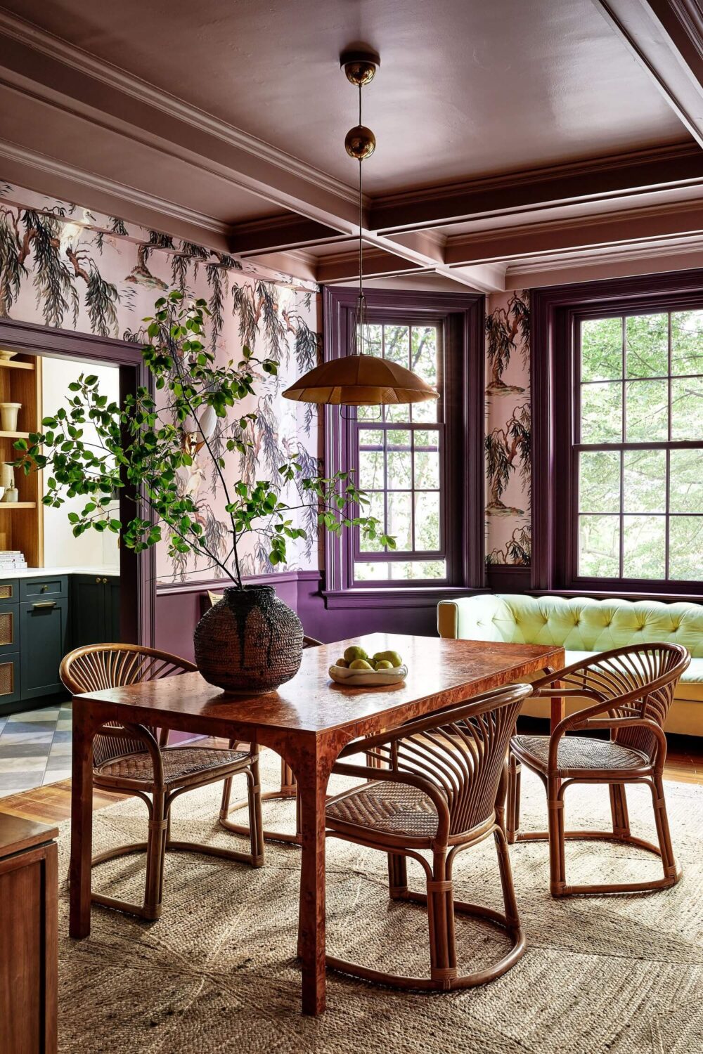 dining-room-lounge-space-house-of-hackney-zeus-wallpaper-purple-accents-nordroom