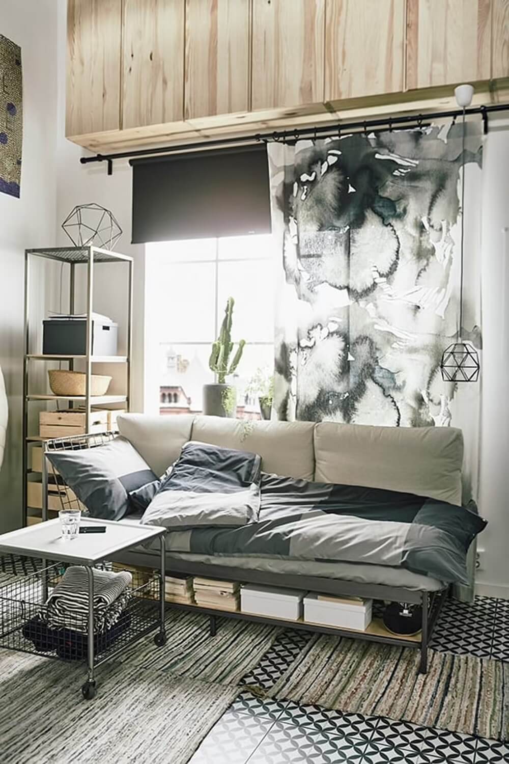 ikea-sofa-bed-wall-mounted-ivar-cabinets-nordroom