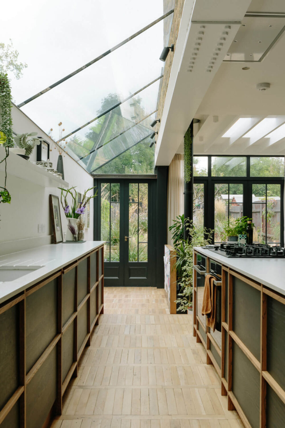 kitchen-green-cabinets-skylight-nordroom