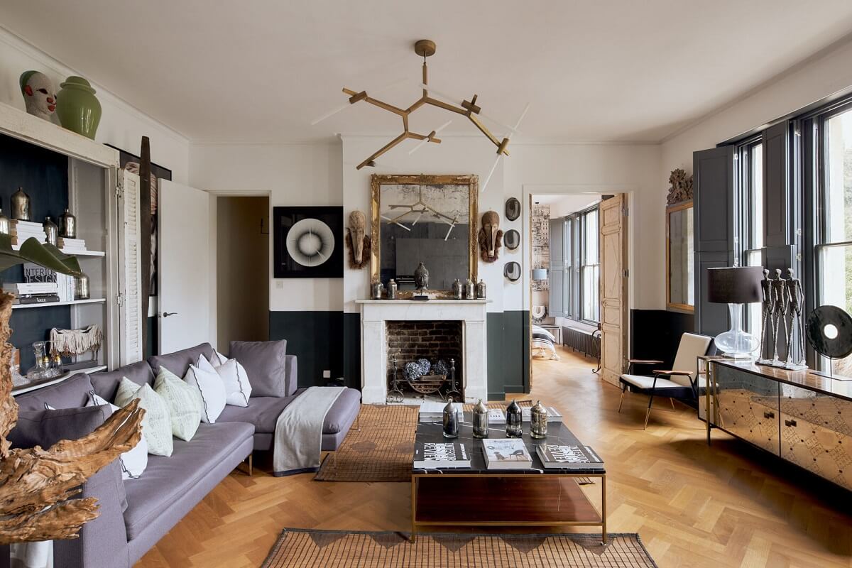 A Beautiful London Apartment in an Italianate Style Villa