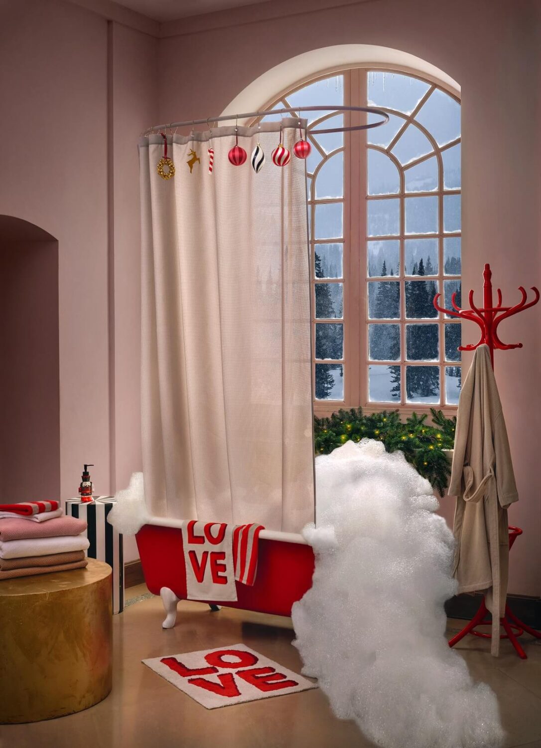 bathroom-red-freestanding-bath-hm-home-christmas-nordroom