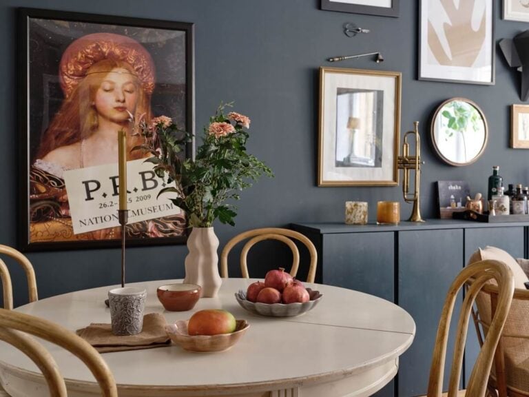 A Small Nordic Home with Dark Blue Accent Walls The Nordroom