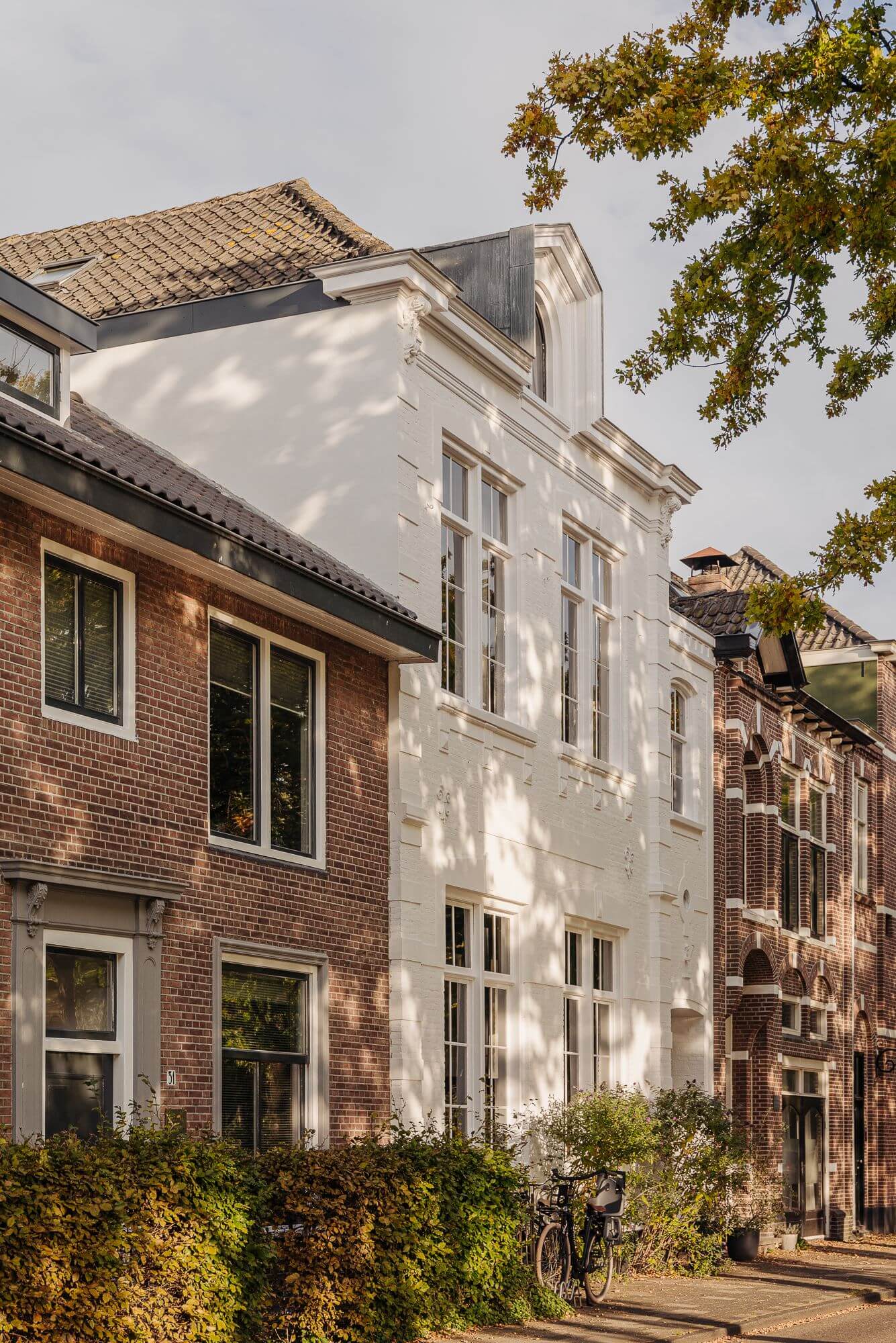 A Unique Black and White Home in a Former School Building