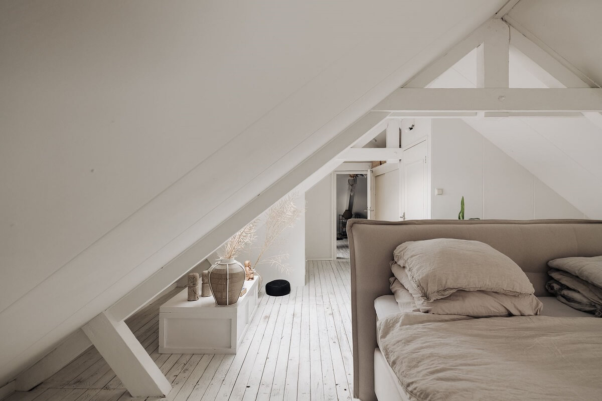 white-attic-bedroom-grey-bedframe-nordroom