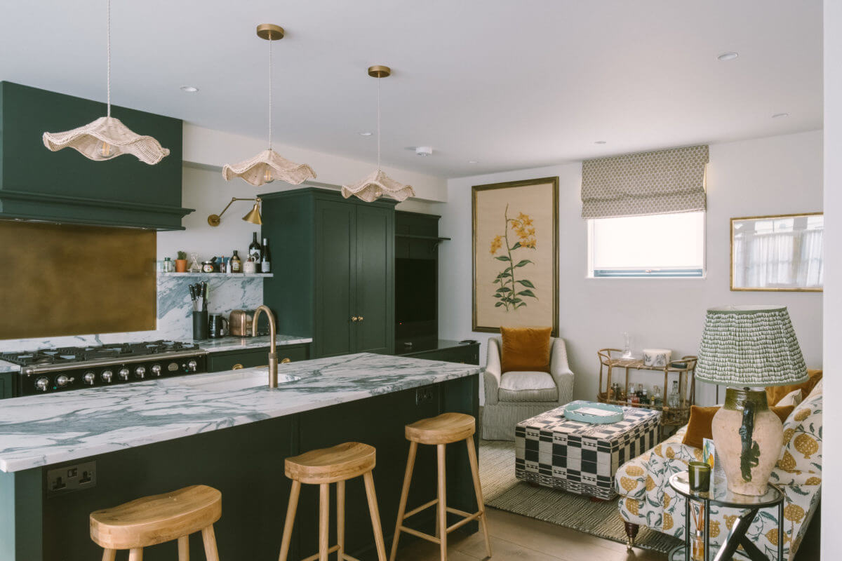 dark-green-kitchen-cabinets-seating-area-nordroom