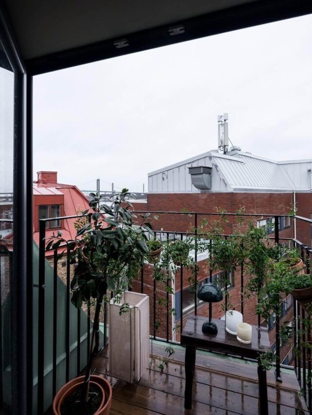 Curated visual reference: Gallery Detail: A Small Scandinavian Loft With Skylights And Brick Wall