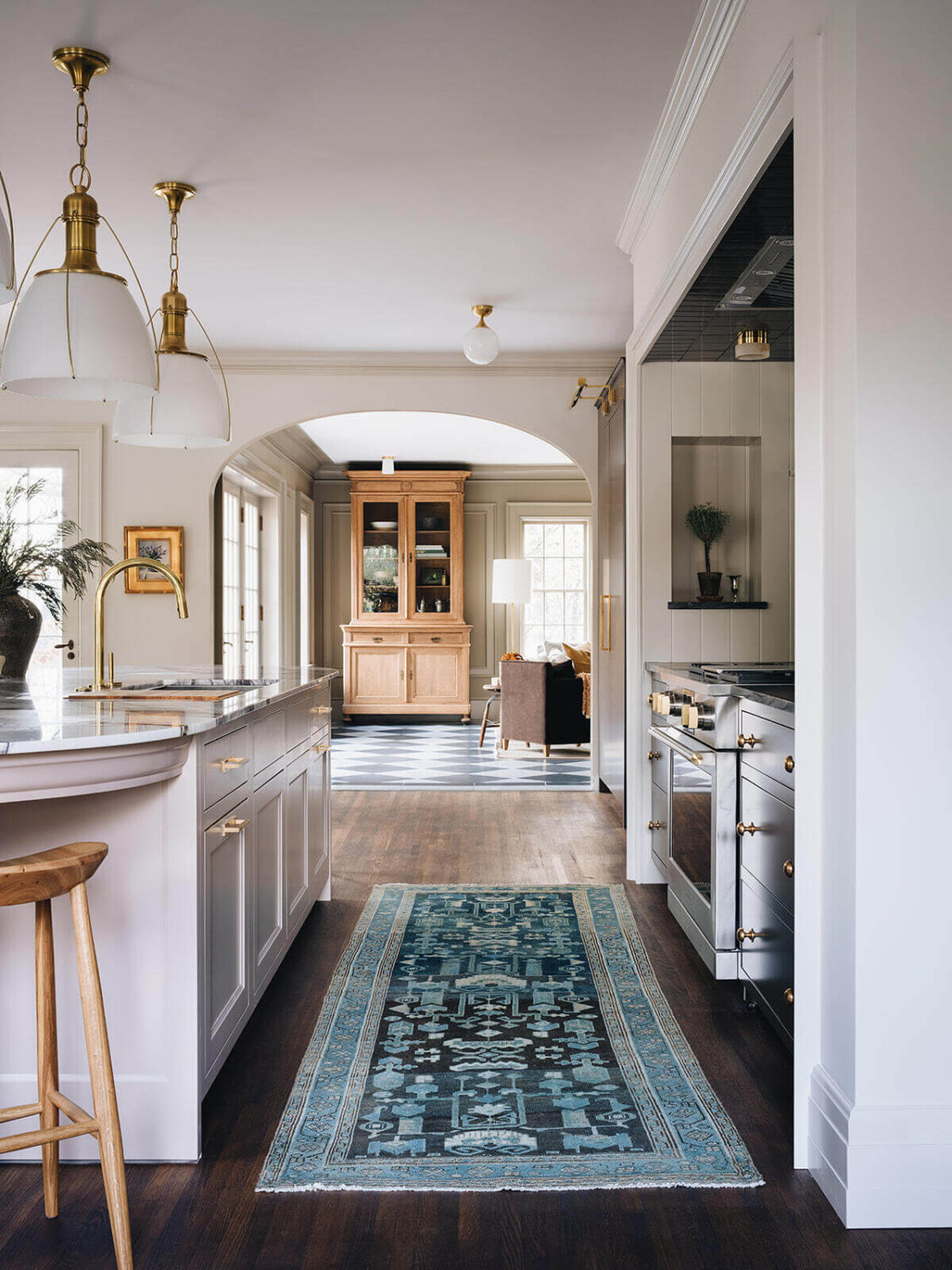 blue-runner-kitchen-wooden-floor-island-foyer-living-room-open-plan-nordroom