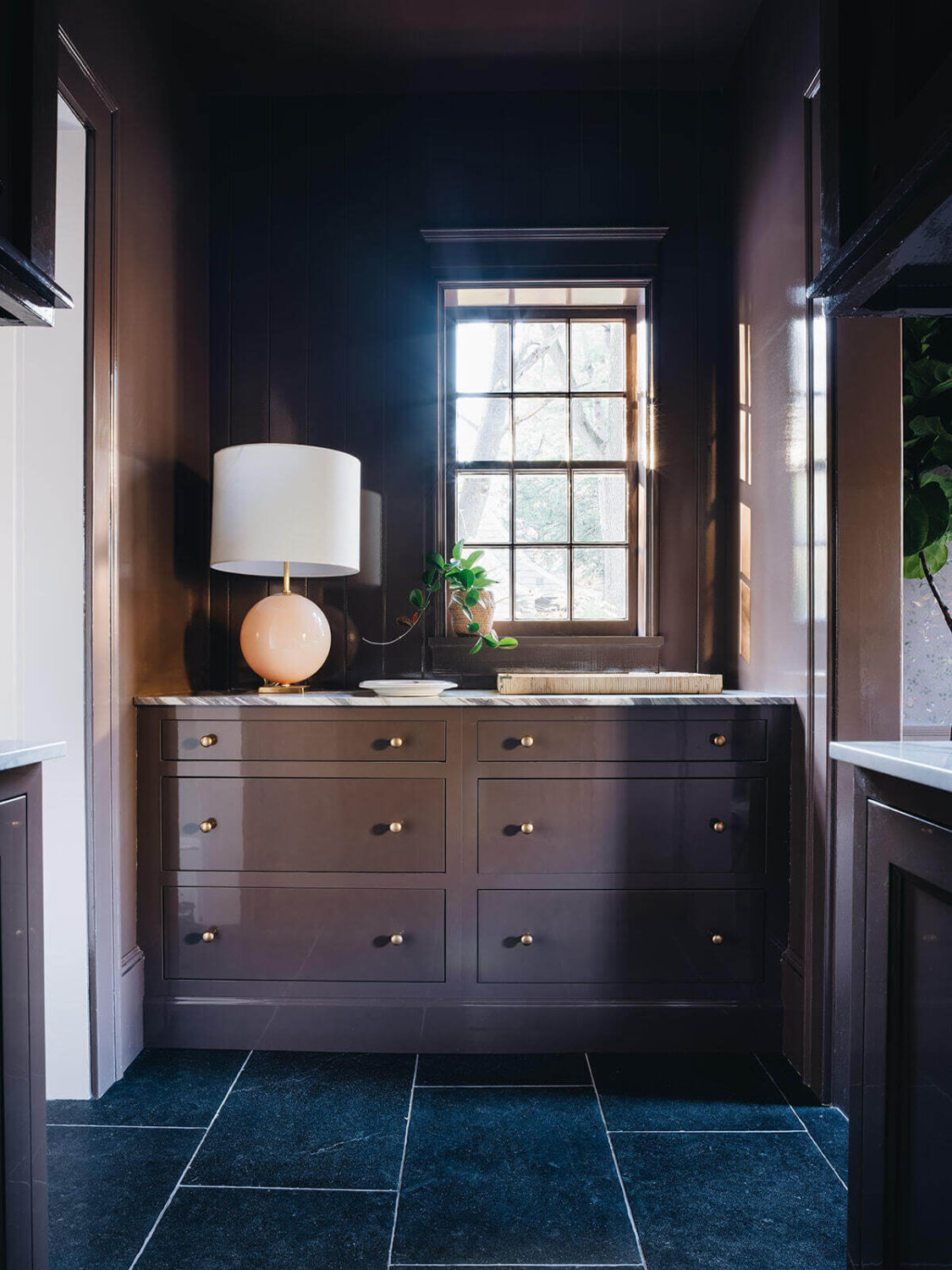 plum-colored-cabinets-utlity-room-dark-gray-tiles-nordroom
