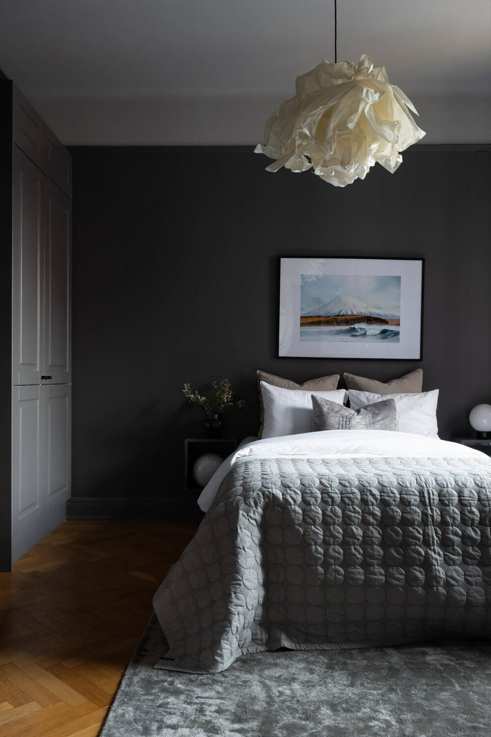 scandinavian-bedroom-dark-gray-walls-built-in-wardrobes-nordroom