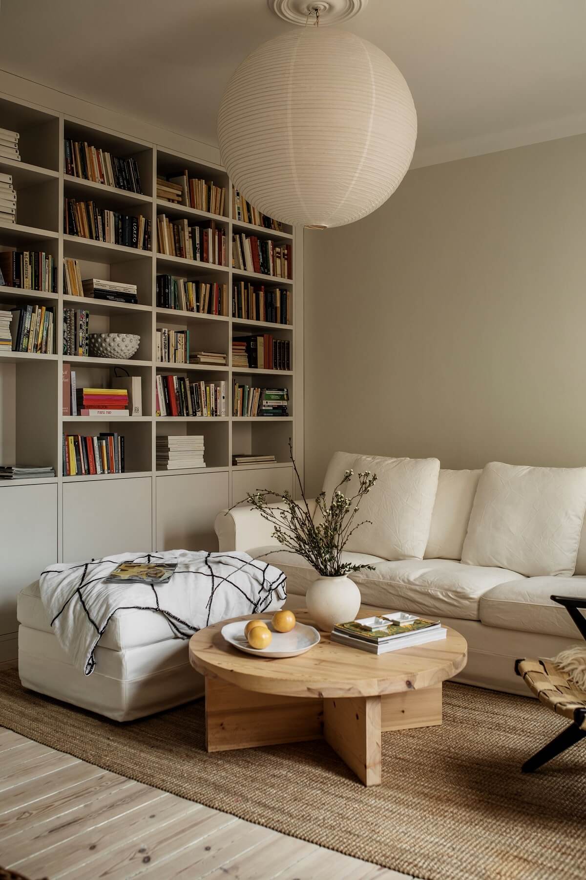 A Serene Light Colored Apartment in Stockholm