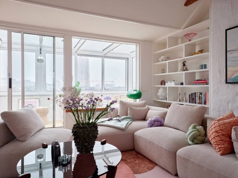 Picture of A Scandinavian Penthouse Apartment with Slanted Ceilings