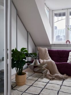 Curated visual reference: Visual Reference: Pastel Color Accents In A Scandinavian Penthouse Apartment
