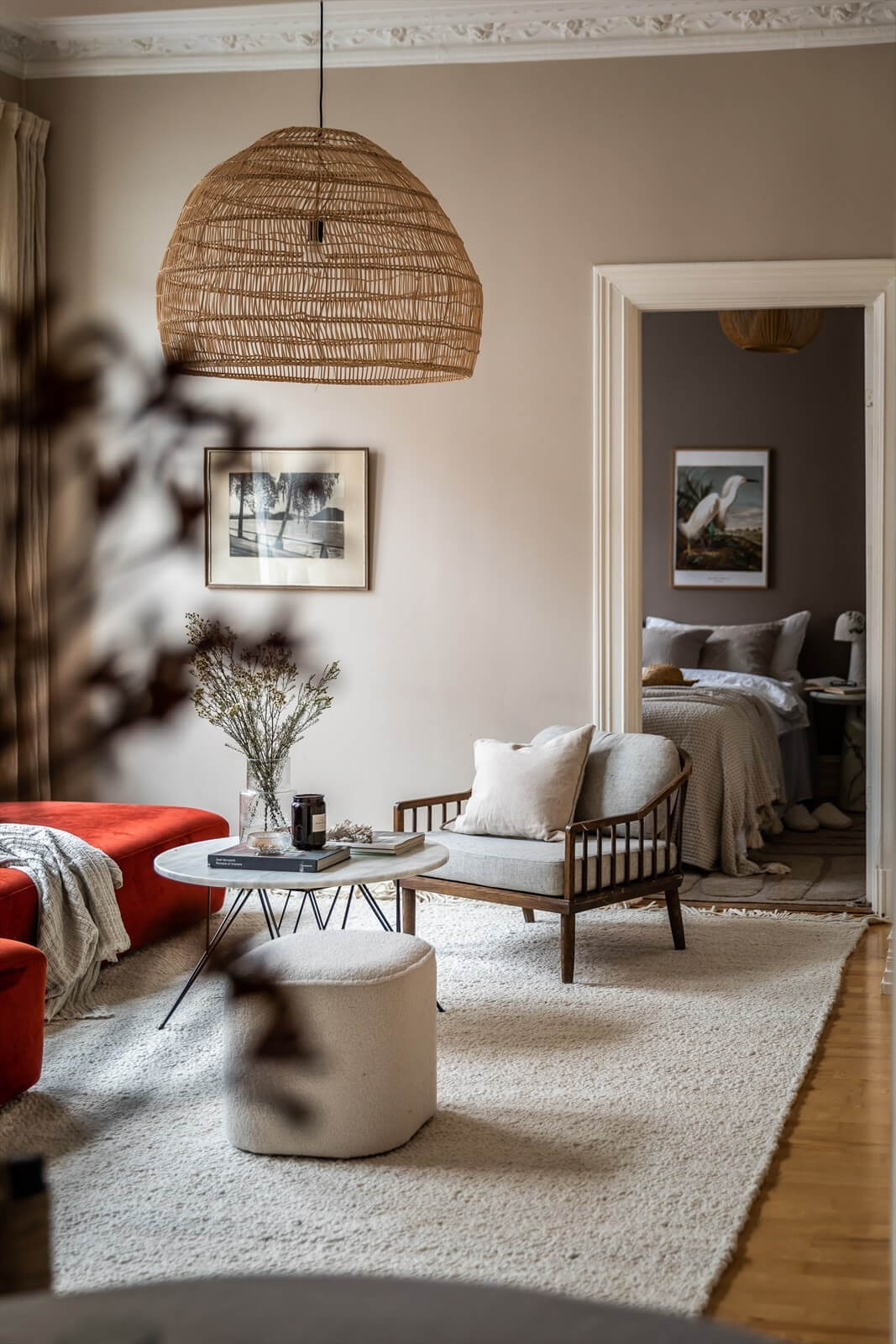 An Oslo Apartment Painted in Warm Color Tones