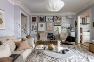 Nordic Apartment Interior Design With Natural Textiles photo